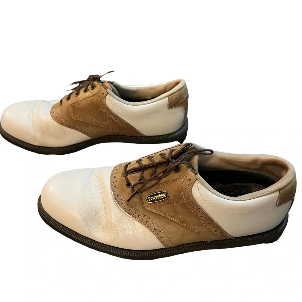 Footjoy dry joys leather golf shoe sz 9m - Picture 8 of 10
